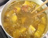 鹿ケ谷かぼちゃの鶏そぼろあんかけ作り方8写真