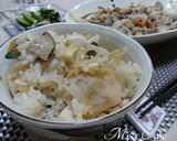 れんこんとエリンギと梅干しの炊き込みご飯作り方5写真