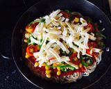 余ったそうめんでピザ♪スキレットで時短！作り方2写真