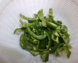ピーマンと卵のみそ炒め作り方1写真