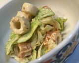 ☆超簡単！ちくわとレタスのマヨぽんサラダ作り方5写真