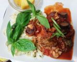 血管ダイエット食453（ナスのパスタ）作り方1写真