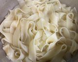 あっつあつフェットチーネのミートグラタン作り方2写真