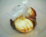 濃縮めんつゆで作る美味簡単 味付けたまご作り方2写真