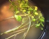 簡単夏バテランチ☆お豆とクレソンのお粥作り方1写真