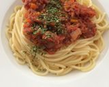 ツナと自家製トマトのパスタ作り方5写真