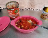 トマトと豆の食べるスープ作り方1写真