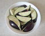 レンジで５分♪ナスのサバ缶煮作り方1写真
