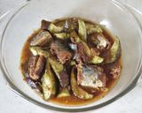レンジで５分♪ナスのサバ缶煮作り方3写真