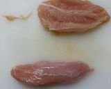 【簡単夕食】柔らか鶏ささみの大葉マヨネーズのせ作り方1写真
