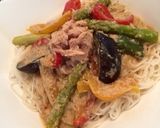 夏野菜たっぷり♡豆乳のピリ辛素麺♪作り方6写真