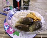 郷土料理「茄子素麺」をヘタ紫ナスで作り方4写真