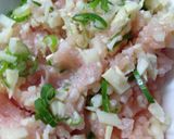 味付け玉コンニャク入りつくね作り方2写真