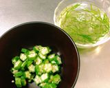 夏のさっぱりトマトとオクラスープ作り方1写真
