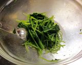 三つ葉とささみのあっさり和え作り方3写真