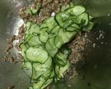 胡瓜とそぼろ和え作り方3写真