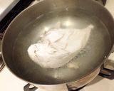 ふわっ鶏むね肉＆三つ葉♡わさび醤油お浸し作り方2写真