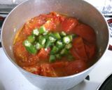 簡単！　トマトと　オクラの　中華スープ♪作り方5写真