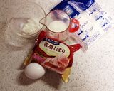 ふんわりイチゴ香る♡パンケーキ作り方1写真