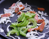 ゴーヤとオイスターソースの焼きそば作り方4写真