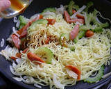 ゴーヤとオイスターソースの焼きそば作り方5写真