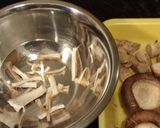 無駄なし！椎茸の石づきと生姜ご飯作り方1写真