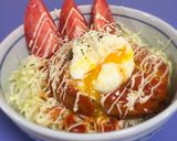 煮込みハンバーグでロコモコ作り方4写真