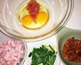 キムチと明太子のチャーハン？焼き飯☆作り方4写真