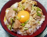 簡単ボリューム親子丼。作り方8写真