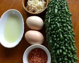 ゴーヤの落とし卵焼き〜チーズ風味〜作り方1写真
