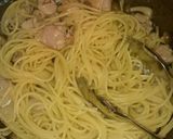 夏バテ防止に！チキンと梅と大葉のパスタ♪作り方6写真