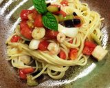 簡単☆トマトと茄子の冷たいパスタ作り方5写真