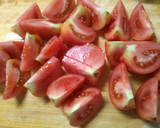 和食にトマト しめじ 玉ねぎの 白だし煮作り方1写真
