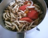 和食にトマト しめじ 玉ねぎの 白だし煮作り方4写真