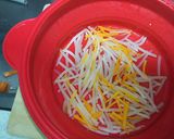 焼き鳥缶で～チンゲン菜ともやしのナムル作り方2写真