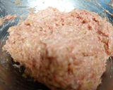 茄子とゴーヤのハンバーグ詰め作り方2写真