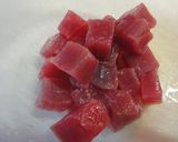 韓国風！マグロとアボカドのココットサラダ作り方1写真