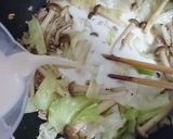 キャベツとひき肉の豆乳スープ作り方6写真