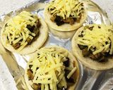 ツナとナスのカレー炒めチーズ焼きマフィン作り方6写真
