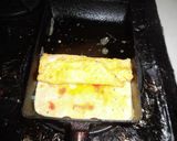 お弁当に！塩トマトとチーズ入りの卵焼き作り方4写真