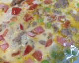 ☆トマトに枝豆！夏野菜の豆乳スープパスタ作り方7写真