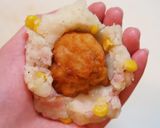 おむすびコロッケ☆からあげ入り作り方5写真