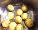 新じゃがと手羽元で、かんたん煮物作り方2写真