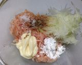 白ゴーヤの肉詰めごま焼き作り方2写真