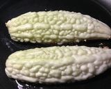 白ゴーヤの肉詰めごま焼き作り方5写真