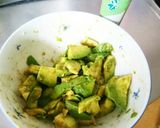 アボカドに山葵醤油&チーズとろ〜っとon作り方2写真