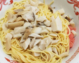 うま❕エリンギとたらこのかさ増しパスタ♥作り方5写真