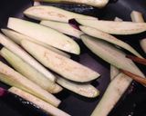 フライパンで牛肉と茄子の柳川風☆作り方5写真