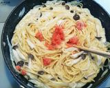 別茹で生クリ不要！たらこクリームパスタ♡作り方7写真
