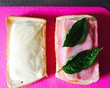 朝食シリーズ★マルゲリータ風ホットサンド作り方4写真